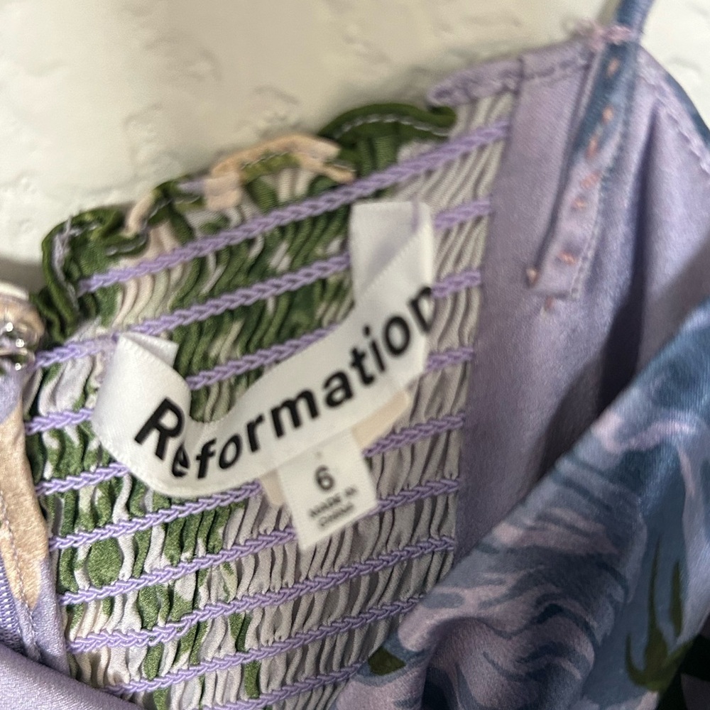 Reformation Purple Floral Maxi Dress - Picture 2 of 2